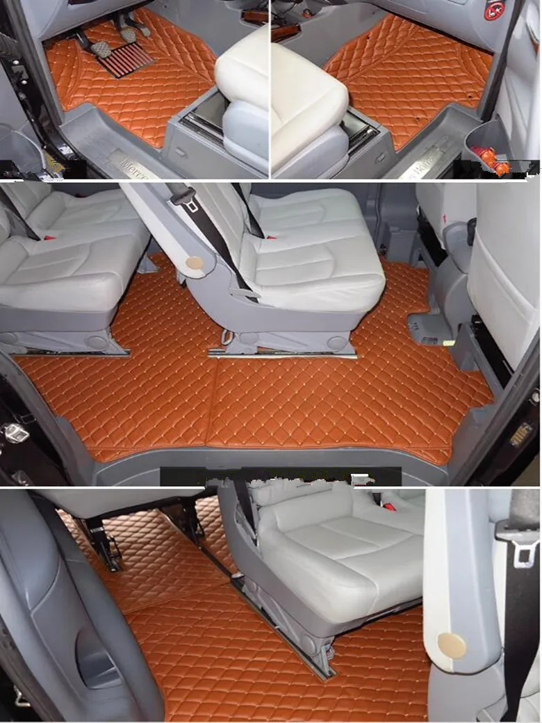 

Специальные автомобильные коврики на заказ + коврик в багажник для Mercedes Benz Vito W447 9 мест 2026-2014. Высококачественные, прочные, водонепроницаемые коврики.