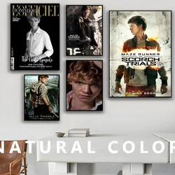Thomas Brodie Sangster DIY Sticky Poster Fancy Wall Sticker for Living Room Bar Decoration Wall Decor