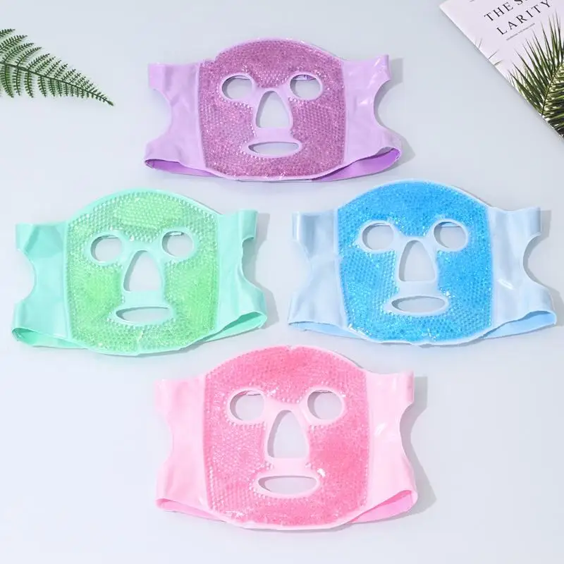 Kühlendes Gel Gesichtsmaske Augenmaske Wärme- und Kältemaske Kompresse Gel-Granulat Kaltmaske für das Gesicht – Detail 6