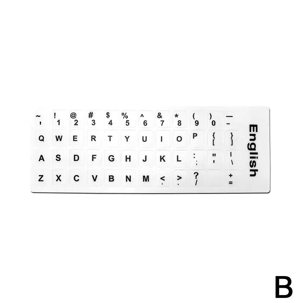 English Letters Keyboard Stickers Frosted Pvc Sticker For Tablet Notebook Computer Desktop Keyboard Keypad Laptop S5i1