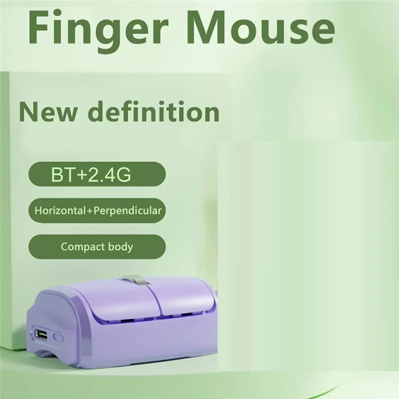Ergonomic 2.4G+Bt Dual-Mode Wireless Ring Mouse For Multi-System Compatibility, Horizontal And Vertical Handling