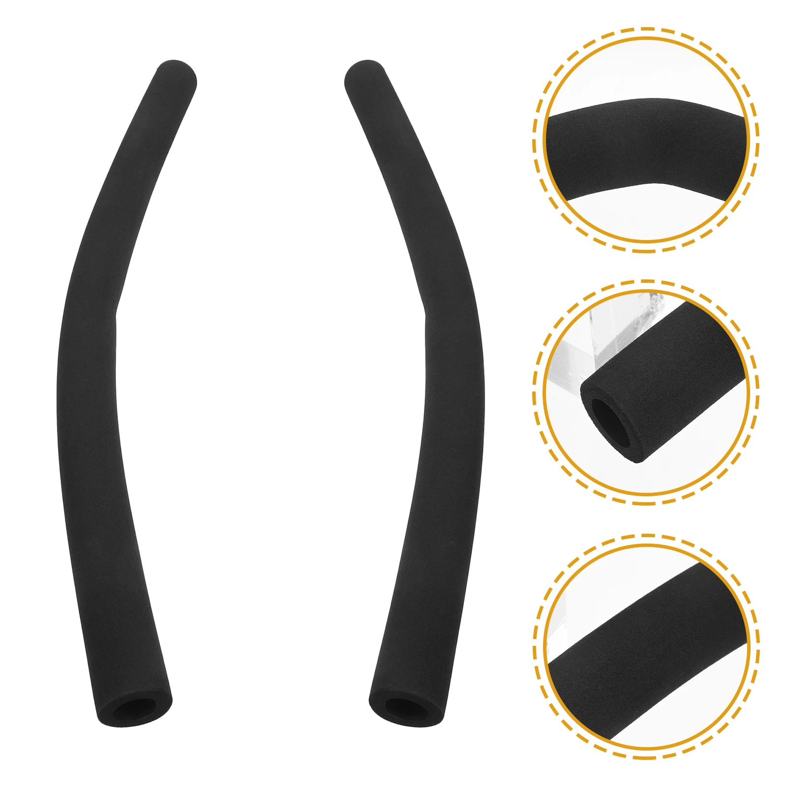 

2 pcs Baby Stroller Handle Cover Sponge Black Foam Protective Grips Universal Armrest Sleeve Easy Install Practical Useful