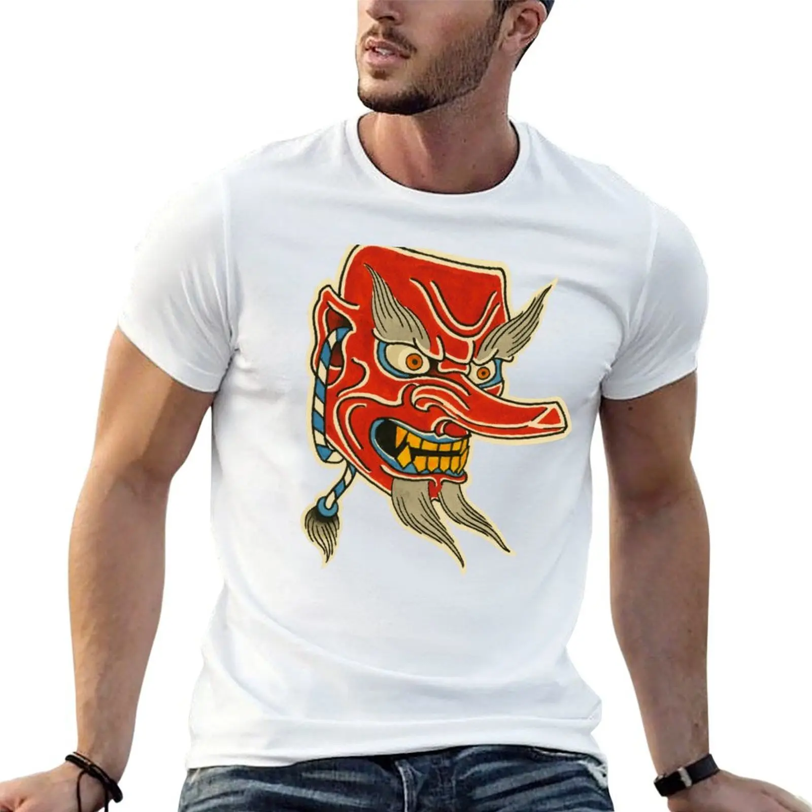 

Tengu Mask T-Shirt graphic t shirts for man t shirts for man slim fit T-Shirt