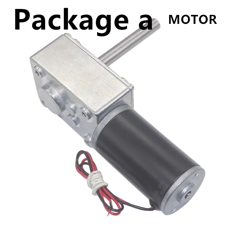 5840-31ZY-51 Geared Motor 12V~24/7RPM~470RPM High Torque 70KG/CM High Power Worm Gear DC Motor Turntable Door Self-Locking