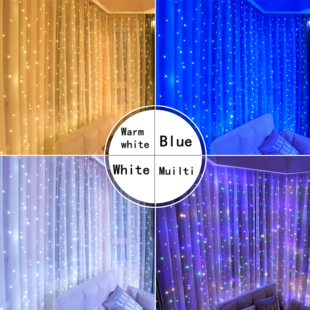 3Mx1M/2M/3M Battery LED String Fairy Lights USB/Battery Box Garland For New Year Wedding Party Christmas Home Curtain Decor