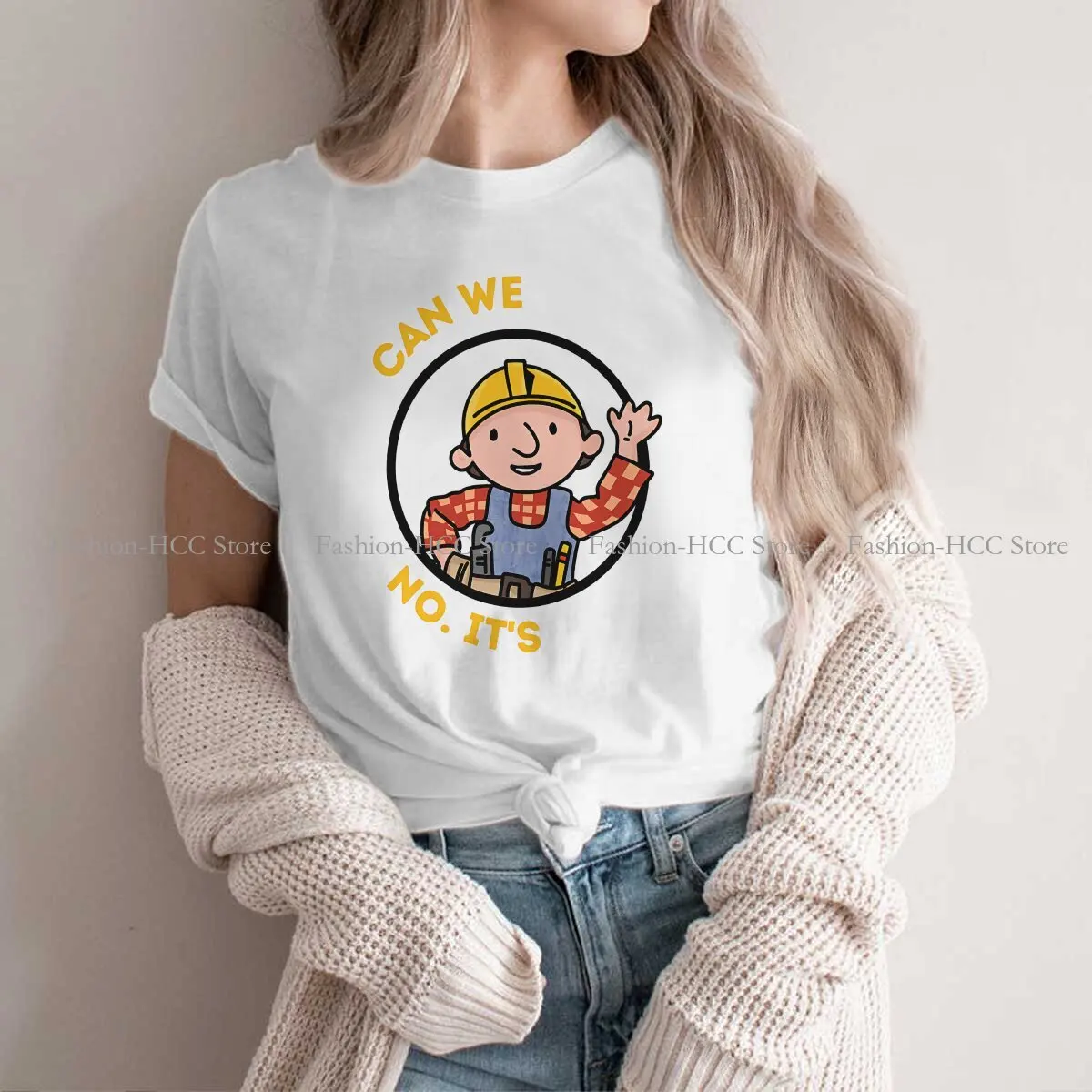 Funny Repair Man Style Polyester TShirt Bob The Builder Engineering Cartoon Comfortable New Design Graphic T Shirt Short Sleeve