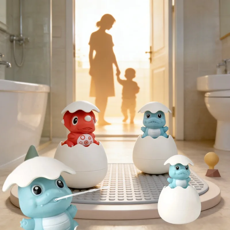 لعبة رذاذ الماء لاستحمام الطفل، لعبة استحمام حمام الطفل، لعبة رأس دش بيضة الديناصور، يمكن أن تطفو للتفاعل بين الوالدين والطفل #1