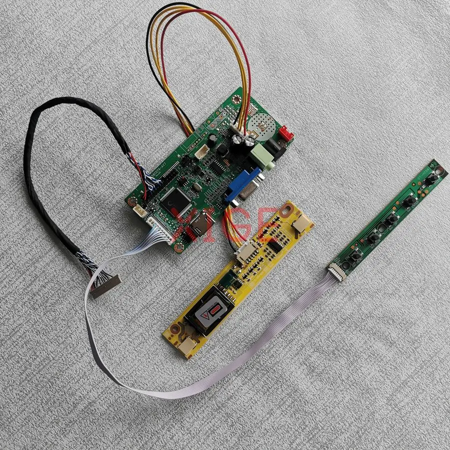 For LM150X06 LM150X08 LC150X08 LM150X07 LCD Screen Drive Controller Board DIY Kit VGA+HDMI 1024x768 20 Pins LVDS 2-CCFL 1024*768