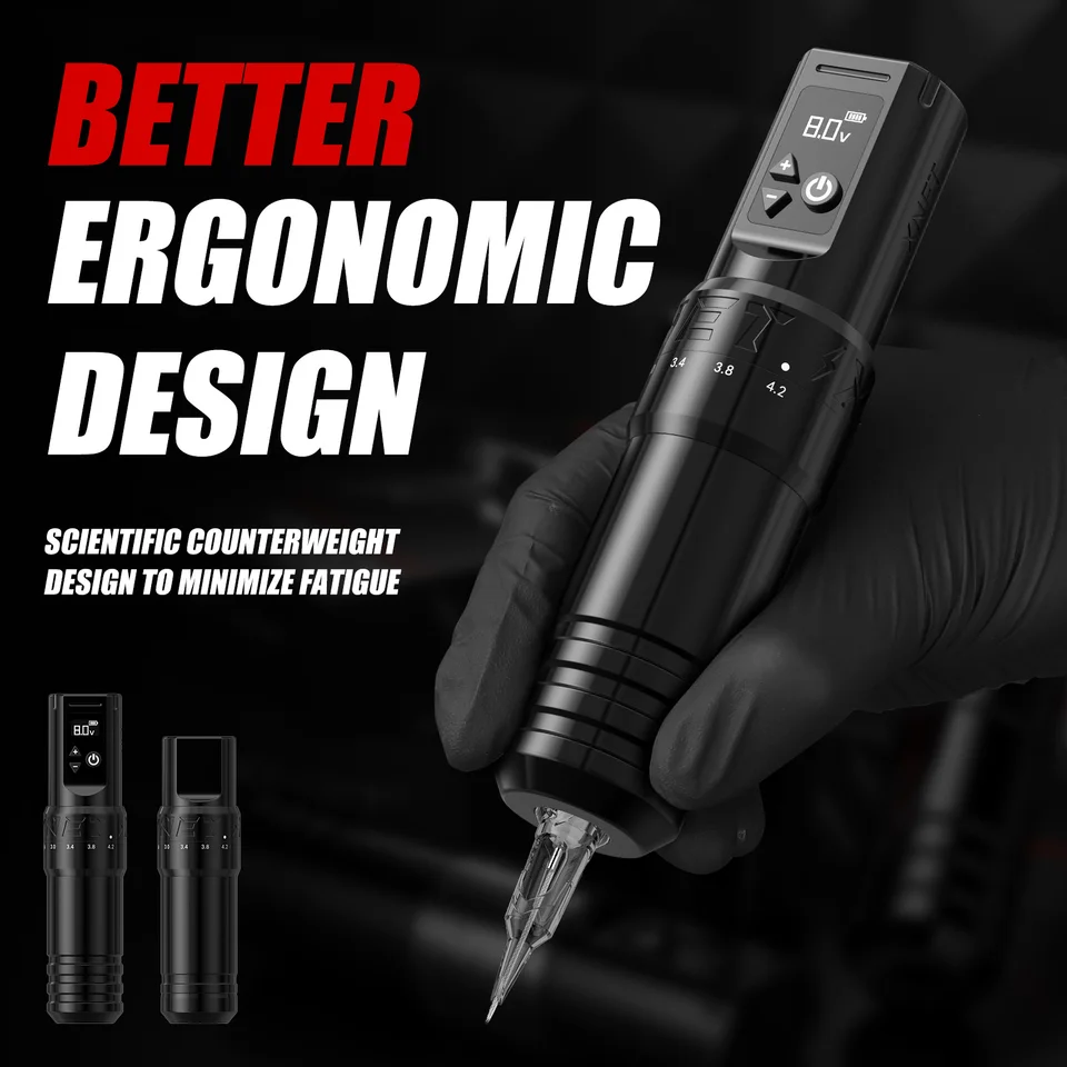 XNET T1 Wireless Tattoo Machine 2.0-4.2mm Adjustable Stroke