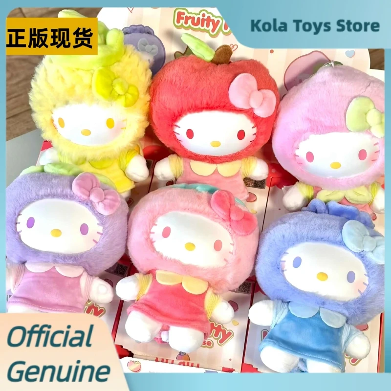 Echte Hellokitty Fruity Paradise Serie Vinyl Plüsch Blind Box Niedliche Tasche Anhänger Puppe Flut Spielen Spielzeug Mystery Box Geburtstagsgeschenk