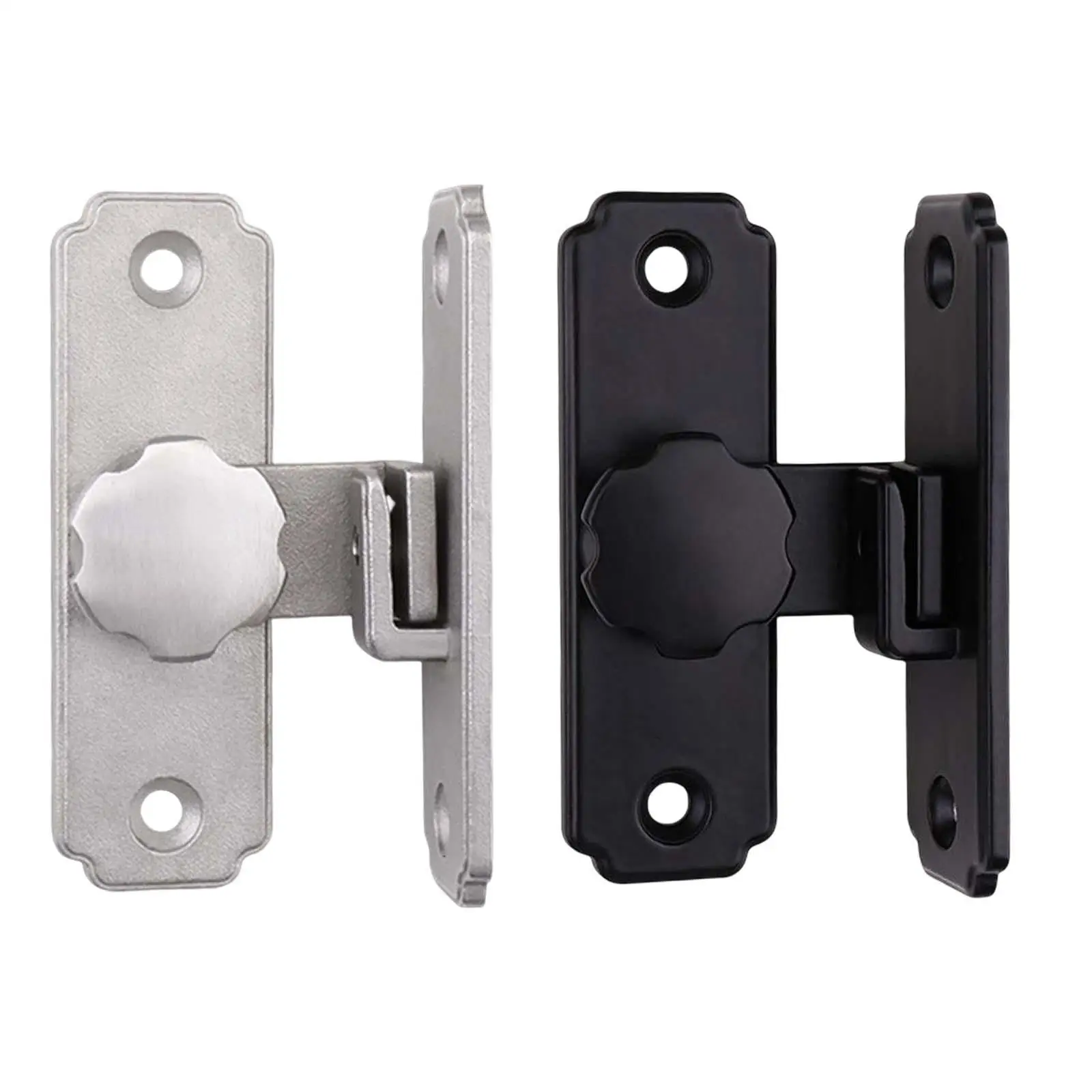 Barn Sliding Door Latch Lock with Screws Stainless Steel Hasps Lock for Gate Window Fence