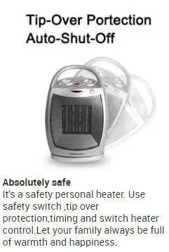 저소비 휴대용 기계 PTC 세라믹 전기실 히터