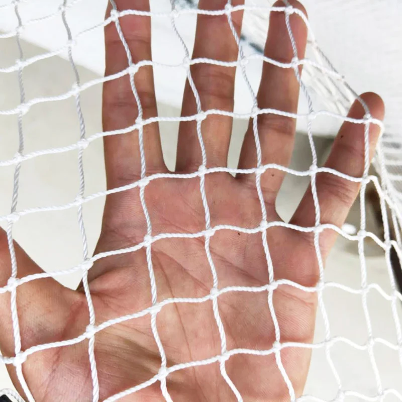 Solides weißes Nylonnetz, Nylon-Fischernetz, Anti-Vogel-Netz, Gartennetz und Pflanzen, schützendes Netz, Stiftnetz für Katzen, Hunde, Hühner – Detail 5
