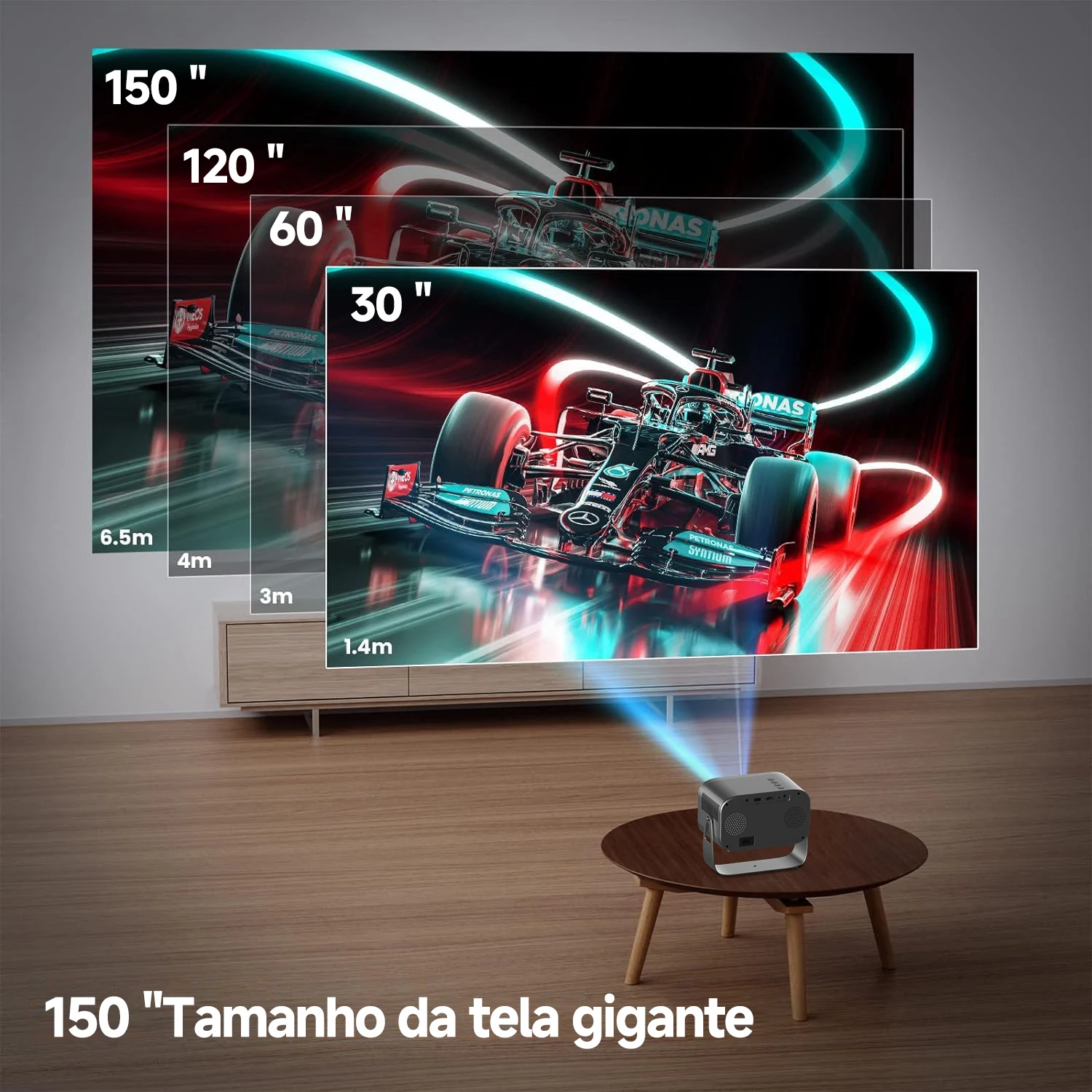 جهاز عرض للسينما المنزلية في الهواء الطلق ، جهاز عرض S2 ، 4K ، P ، FHD ، Lumens ، من من ماركة Bettow