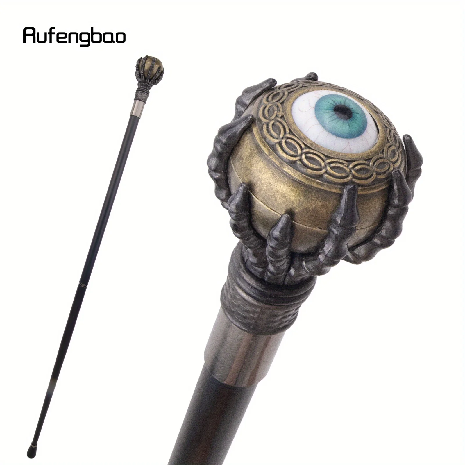 

Bloodshot Eyes Eyeball Steampunk Walking Cane Fashion Stick Gentleman Crosier Knob Walking Stick Performance Stage Cane 94cm