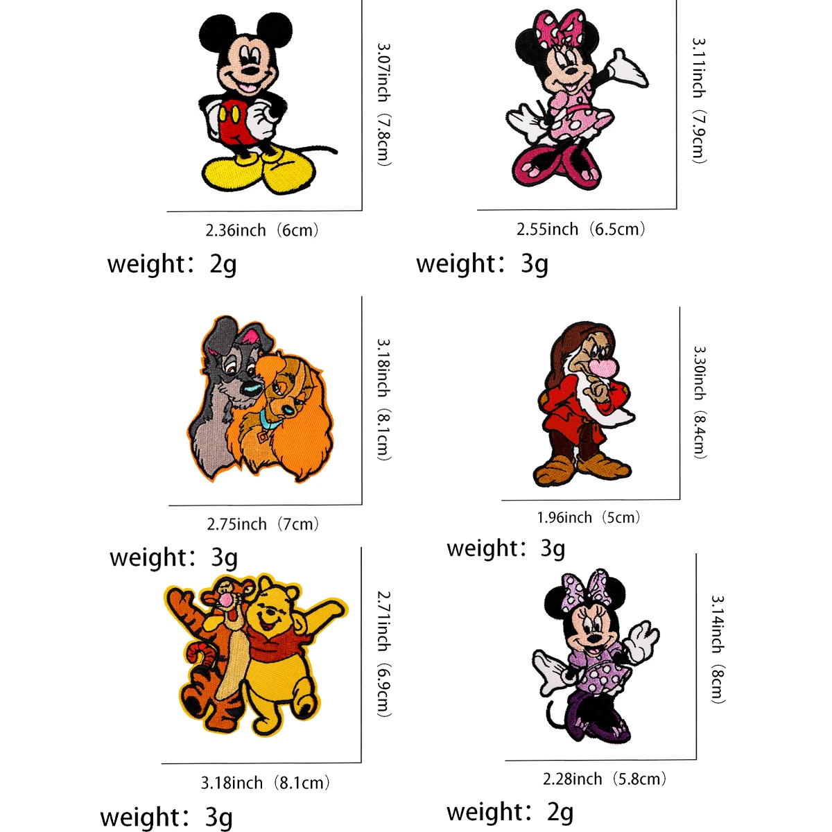 Kawaii Movie Embroidered Patches For Clothing DIY Badge Adhesive Cartoon Patches On Clothes Stickers Appliques Children\'s likes