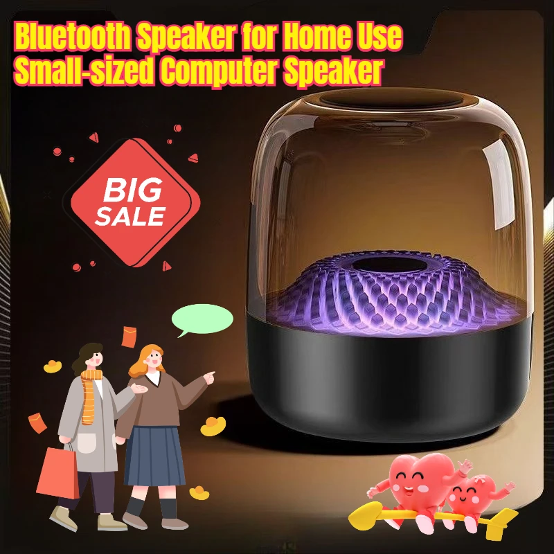 

Bluetooth Speaker for Home Use Small-sized Computer Speaker with Heavy Bass Generation 4 of The Liuli Series Desktop Speaker