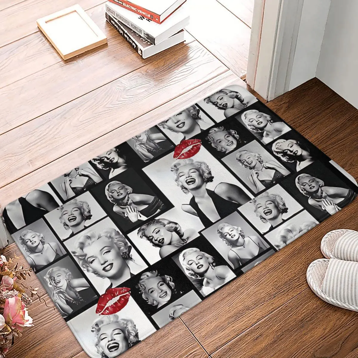 

History Bathroom Non-Slip Carpet Marilyn Monroe Living Room Mat Welcome Doormat Floor Decor Rug