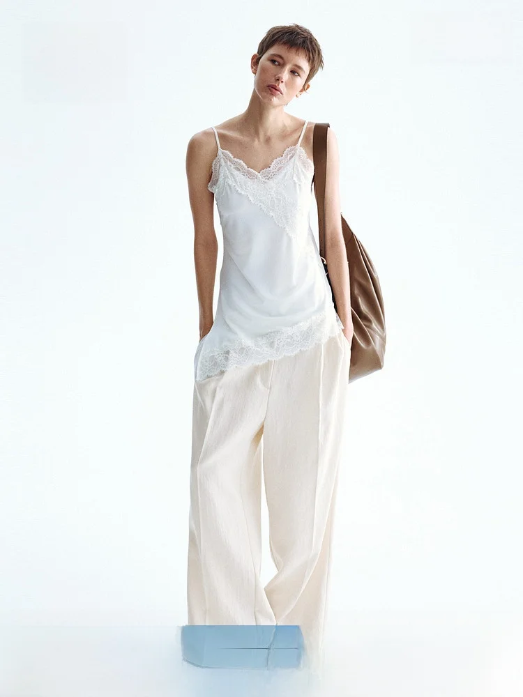 

Spring New Arrival Women's Suit Pants HM2026 33053 High Waist Straight Leg Profional Casual Comfortable Faionable