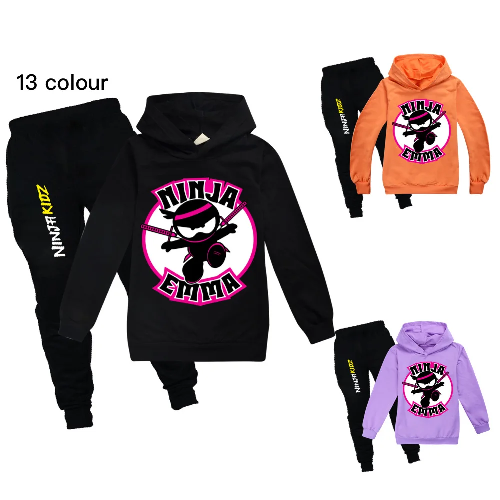 

2023 Ninja Boys Clothing Set Spring Autumn Fashion Hoodies Tracksuit NINJA KIDZ Hooded T-Shirt Suit Children Kid Girl Sweatshirt