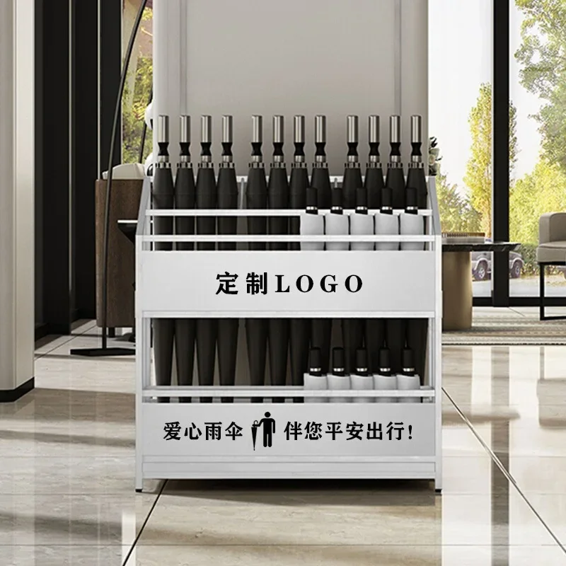 High-end umbrella storage rack, umbrella shelf at the entrance of the commercial class classroom, hot-selling umbrella rack