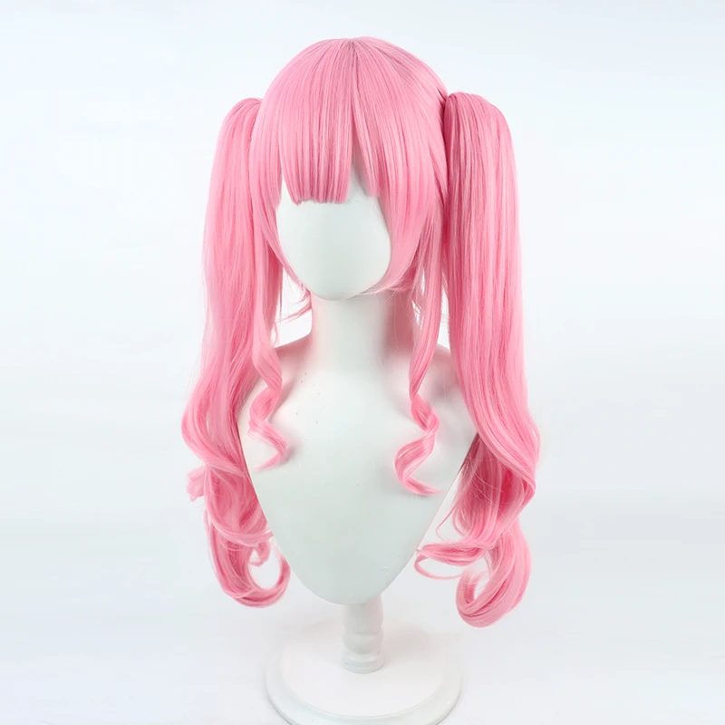 الظاهري يوتيوب Vtuber موري Calliope شعر مستعار تأثيري هالوين كرنفال الدعائم الطرف الشعر الاصطناعية ألياف مقاومة للحرارة + غطاء شعر مستعار