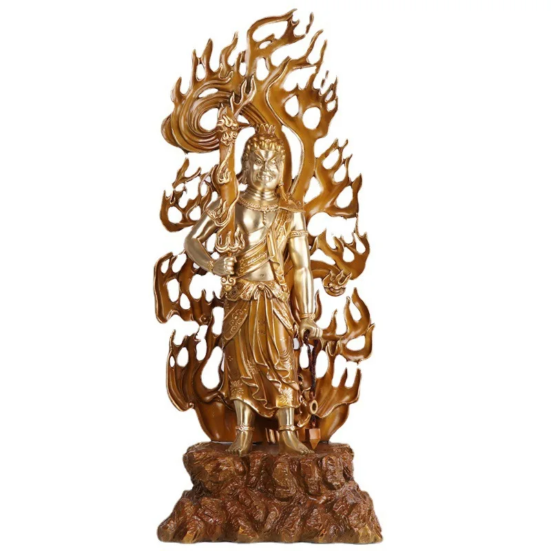 CZ Copper Motionless Mingwang Buddha Statue Buddha Statue Crafts Ornament Motionless Nether King