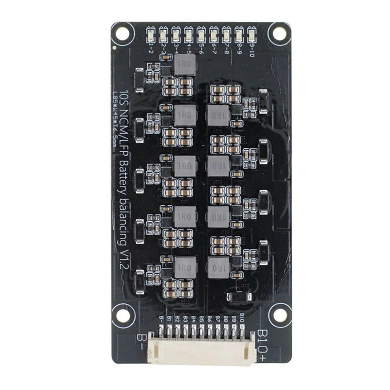 Equilibrador activo de batería de litio, placa de conversión de energía de transferencia de energía con Cable de Terminal, 1,2 a, 10S, 1 Juego