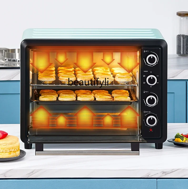 

Electric oven household and commercial 60 liters large capacity private room baking full function hot air circulation