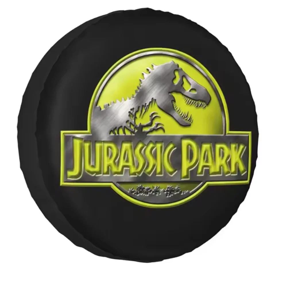 1 X Car Pu Leather Spare Tire Cover Dinosaur Jurassic Park World Retro King Of Sushi For Honda Toyota Land Rover Kanagawa Wave