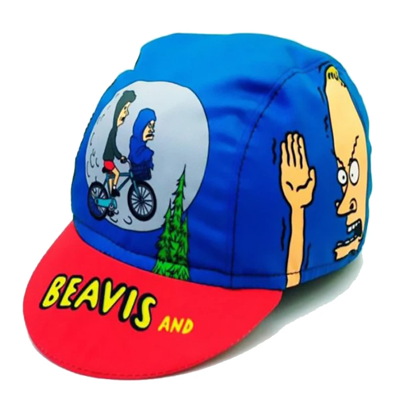 Beavis and Butt Head Cycling Cap Blue Bike Hat One Size Fits Most Can Be Customized