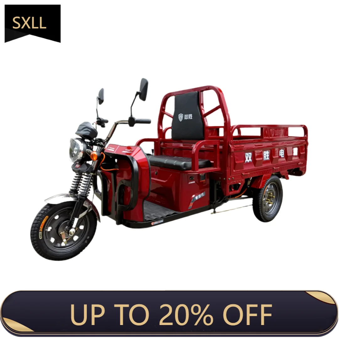 

SXLL Factory direct sales 72v long life electric tricycle with cargo box product transportation Triciclo electriico