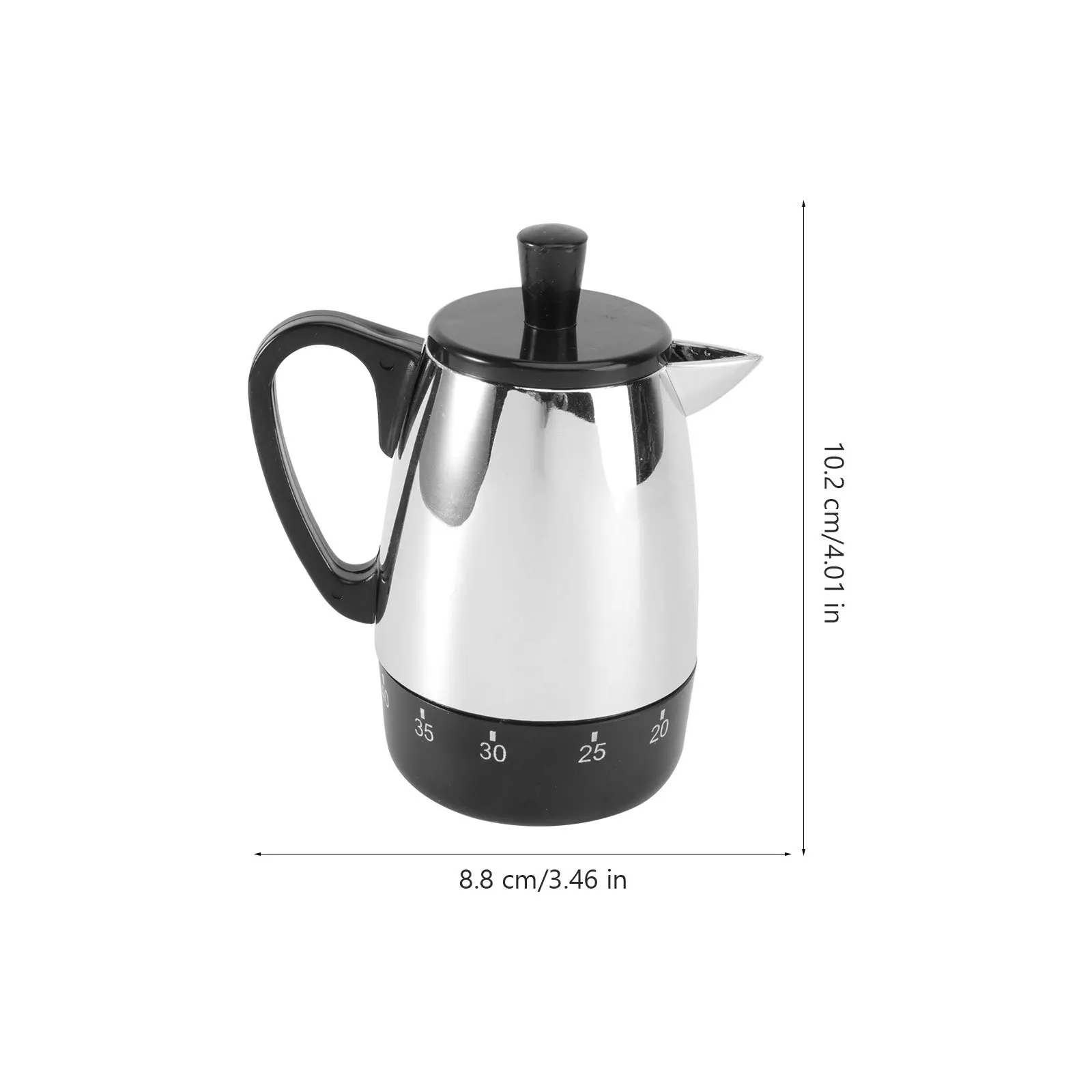 

Kettle Pattern Mechanical Timer Metal Plastic Easy Use for Cooking Baking Management Gift Kids Teachers
