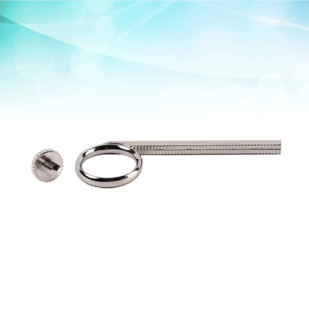 2 قطعة معدنية فضية البوق حلقة سحب الشريحة إصبع استبدال ملحق لعشاق البوق قوي خفيف الوزن وسهل الاستخدام #2