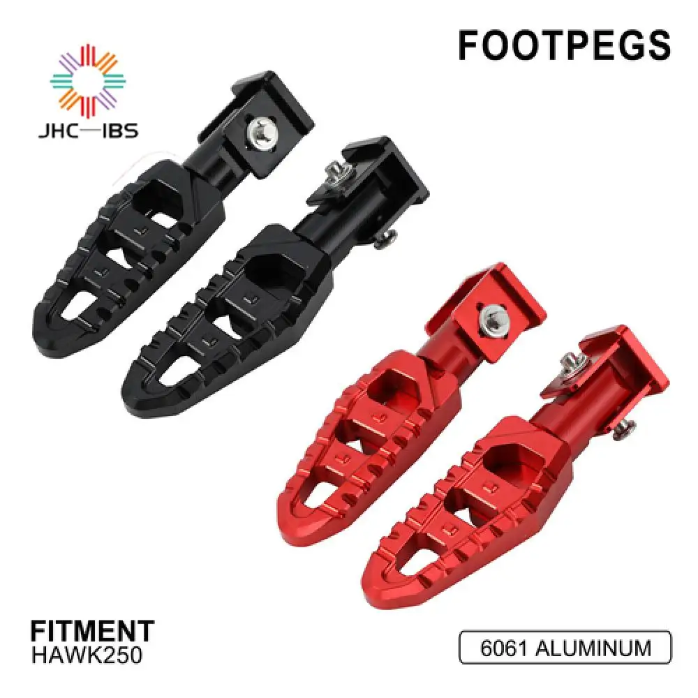 Motorcycle Accessories CNC Aluminum Rearsets Adjustable Foot Pegs Pedals For HAWK250 HAWK 250 Dirt Bike