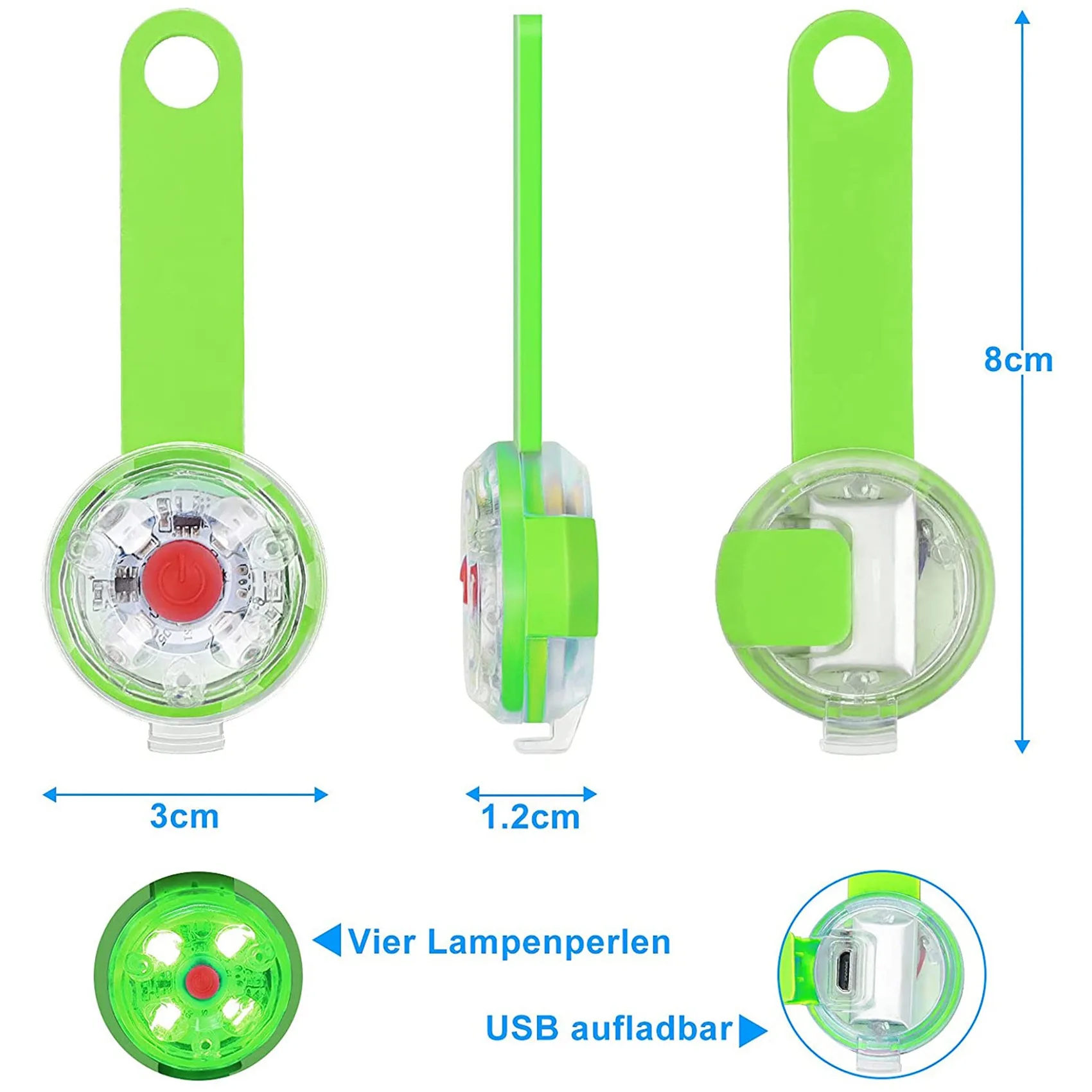 2025 Trend Safety LED Flashing Light For Dogs, Cats - LED Light Light Pendant Dog, 3 Flashing Modes Waterproof Safety Pet Lights