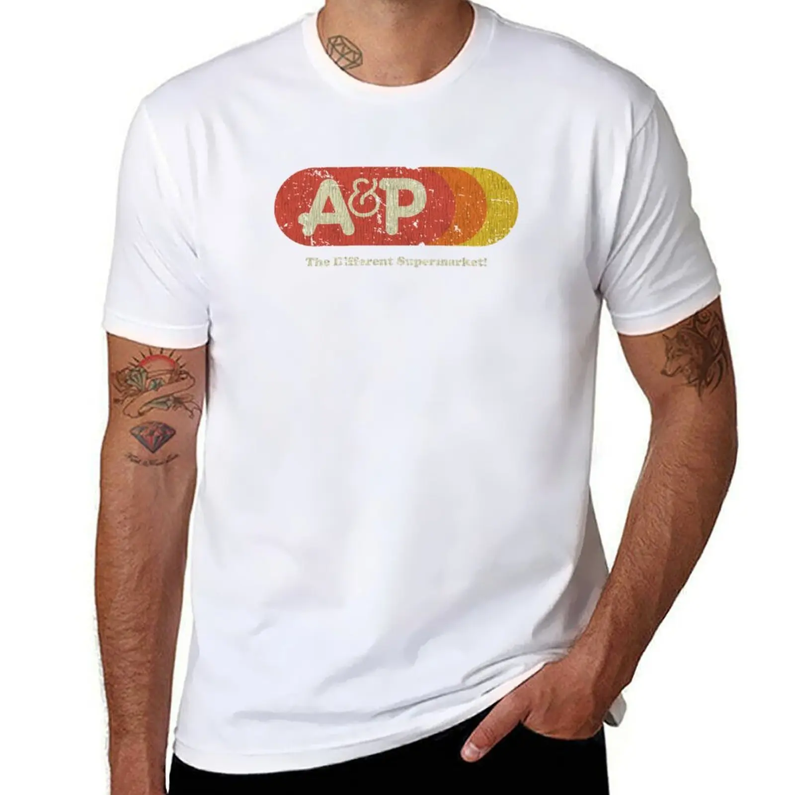 

A&P Supermarket 1976 Sunrise Vintage T-Shirt t shirts for man pack cotton t shirts for man cotton soft T-Shirt