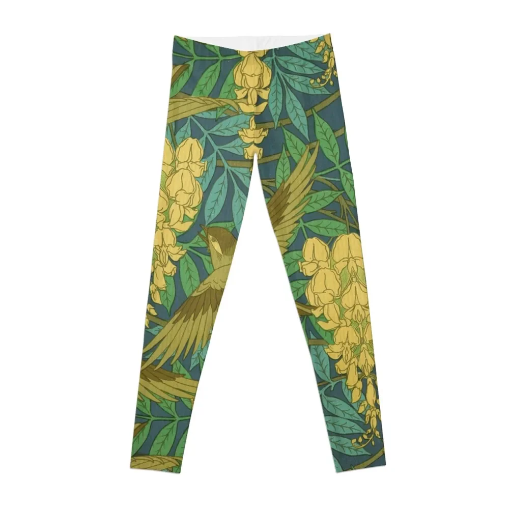 

vintage,art nouveau,pattern,rustic,bird,floral Leggings workout clothes for sport set Womens Leggings