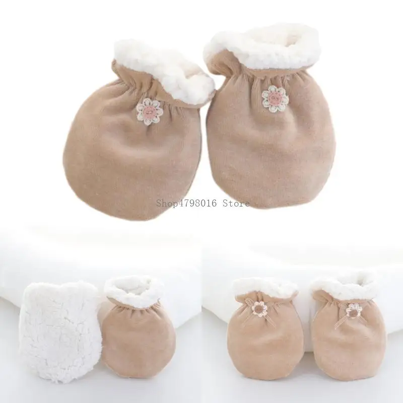 

Baby Anti-grab Gloves Cosy Fleece Toddlers Hand Warmer Anti Scratches Mittens