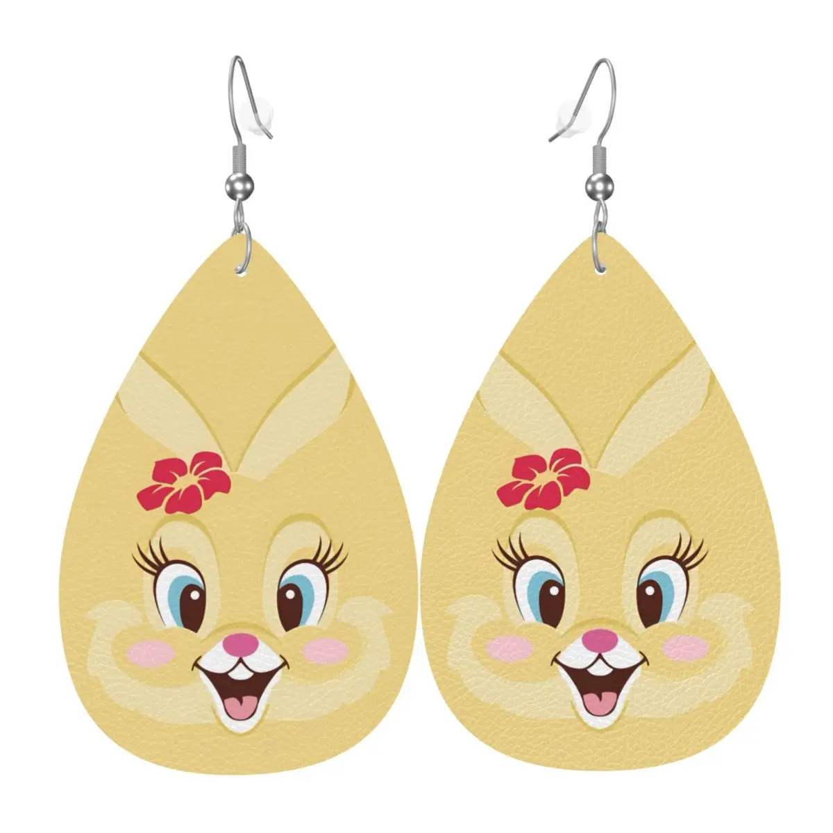 

Кожаные серьги-капли с мультяшным персонажем Бэмби, модные украшения для женщин, аксессуары на День святого Валентина