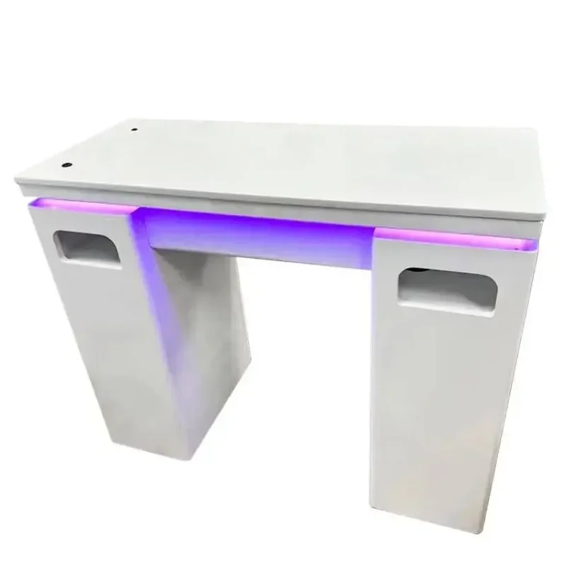 furniture marble nail table and chair dust collector and LED lamp