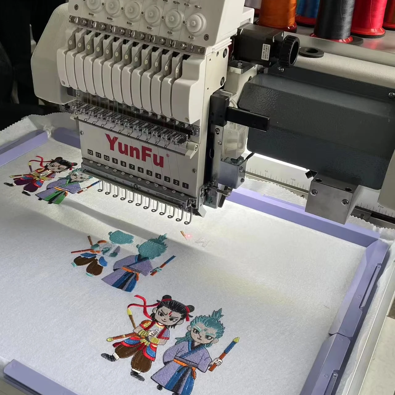 

High-Speed Computerized Embroidery Machine For Cap Patched Hoodies Clothing Store Long Service Life With New Core Motor