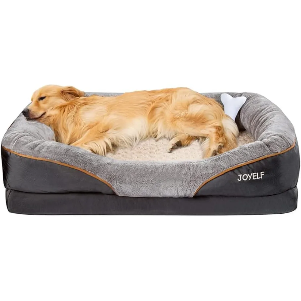 

X-Large Memory Foam Dog Bed, Orthopedic Dog Bed & Sofa with Removable Washable Cover Dog Sleeper for Large Dogs