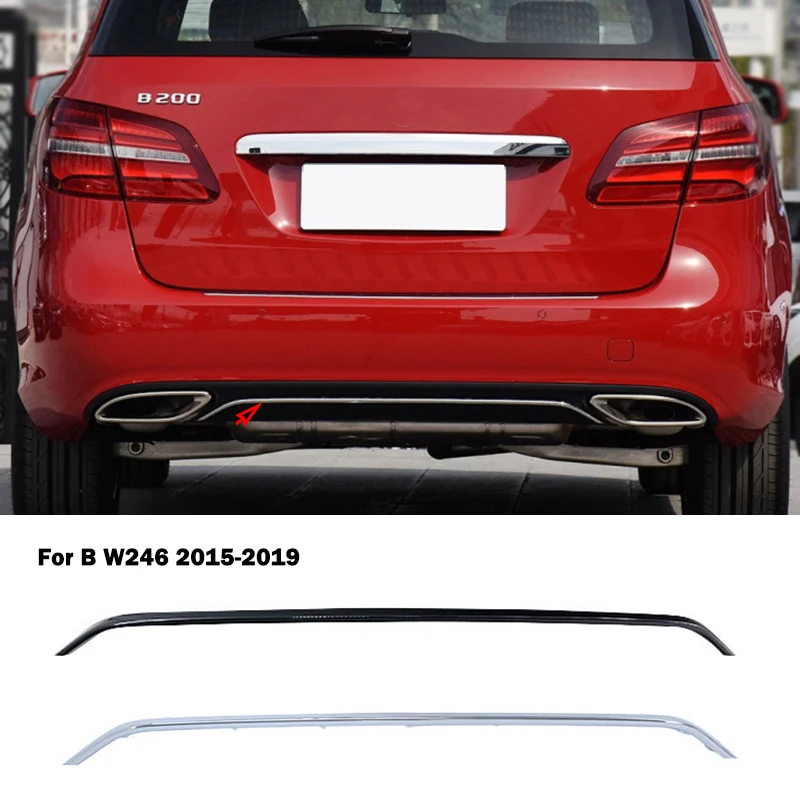 A2468851521 a2468851621 For Mercedes Benz B Class W246 Rear Bumper Chrome Trim Chromium Styling Spoiler Diffusers Accessories