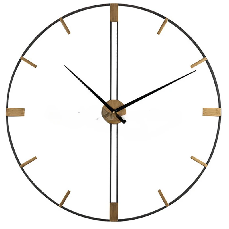 

Luxury Creative Wall Clock Modern Design Metal Nordic Silent Wall Watch Large Clocks Room Decoration