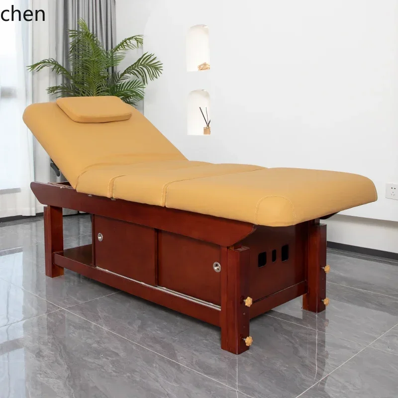 

MR solid wood beauty bed special bed for beauty salon with hole ear picking physiotherapy bed