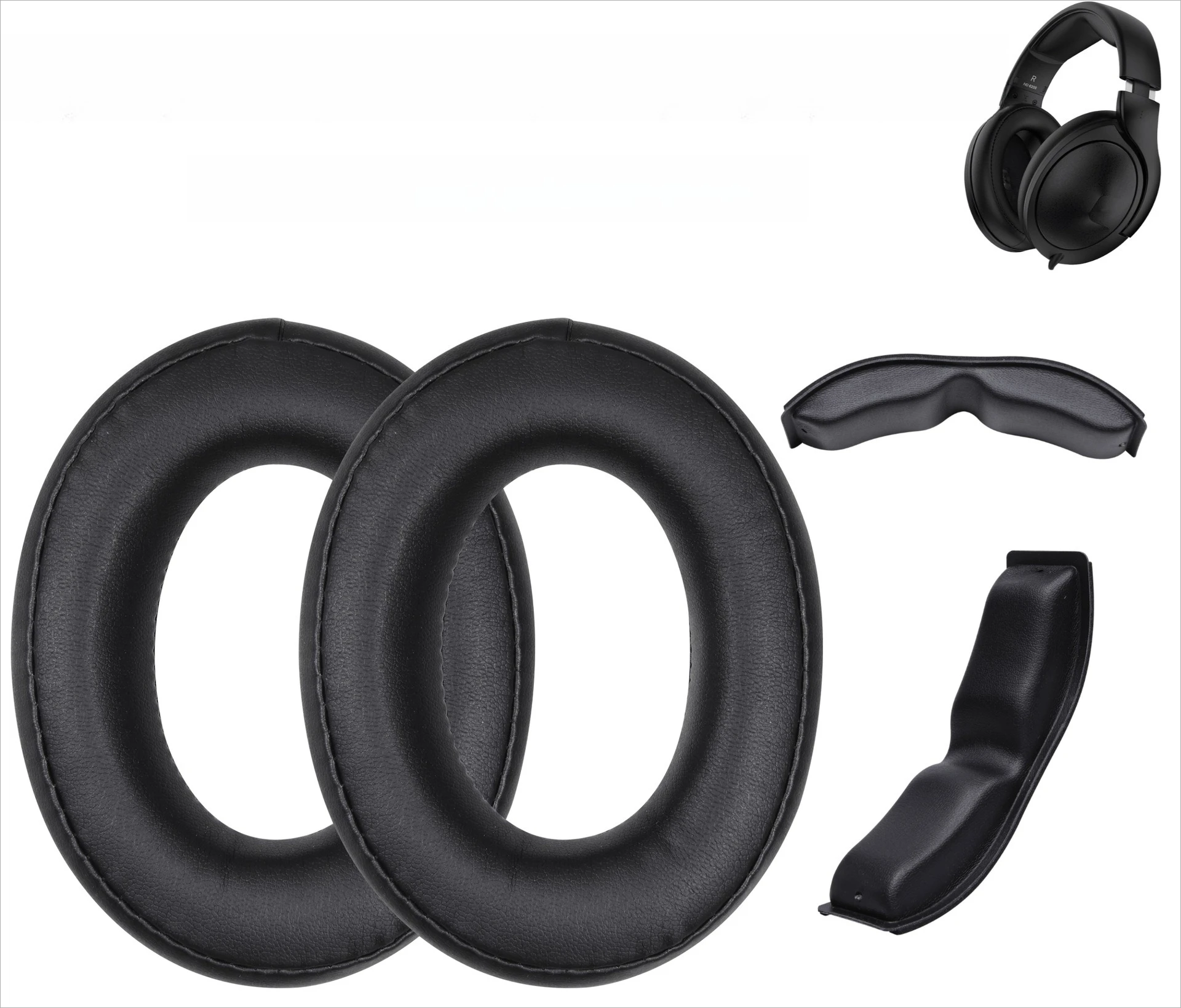 Replacement Soft Foam Protein Leather Earpads/Head beam cushion Compatible For Sennheiser HD620S Headset Earmuff Earphone Sleeve