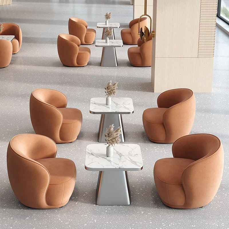 

Lounge Area Reception Table and Chair Set – Office Negotiation Furniture Combination, Modern Waiting Room Seating