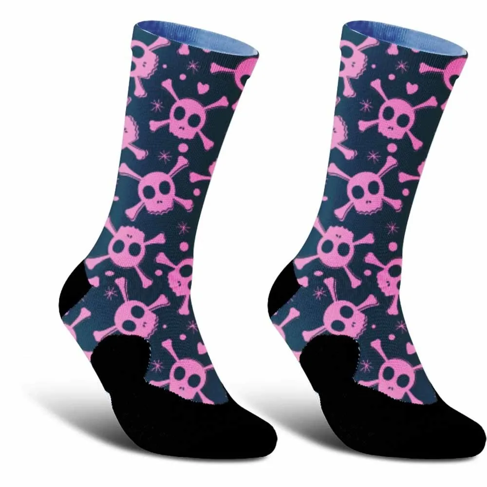 Chaussettes de sport unisexes avec graffiti créatif, absorbant la transpiration, cadeau de vélo, chaussettes de cyclisme avec une variété de motifs à la mode, au choix