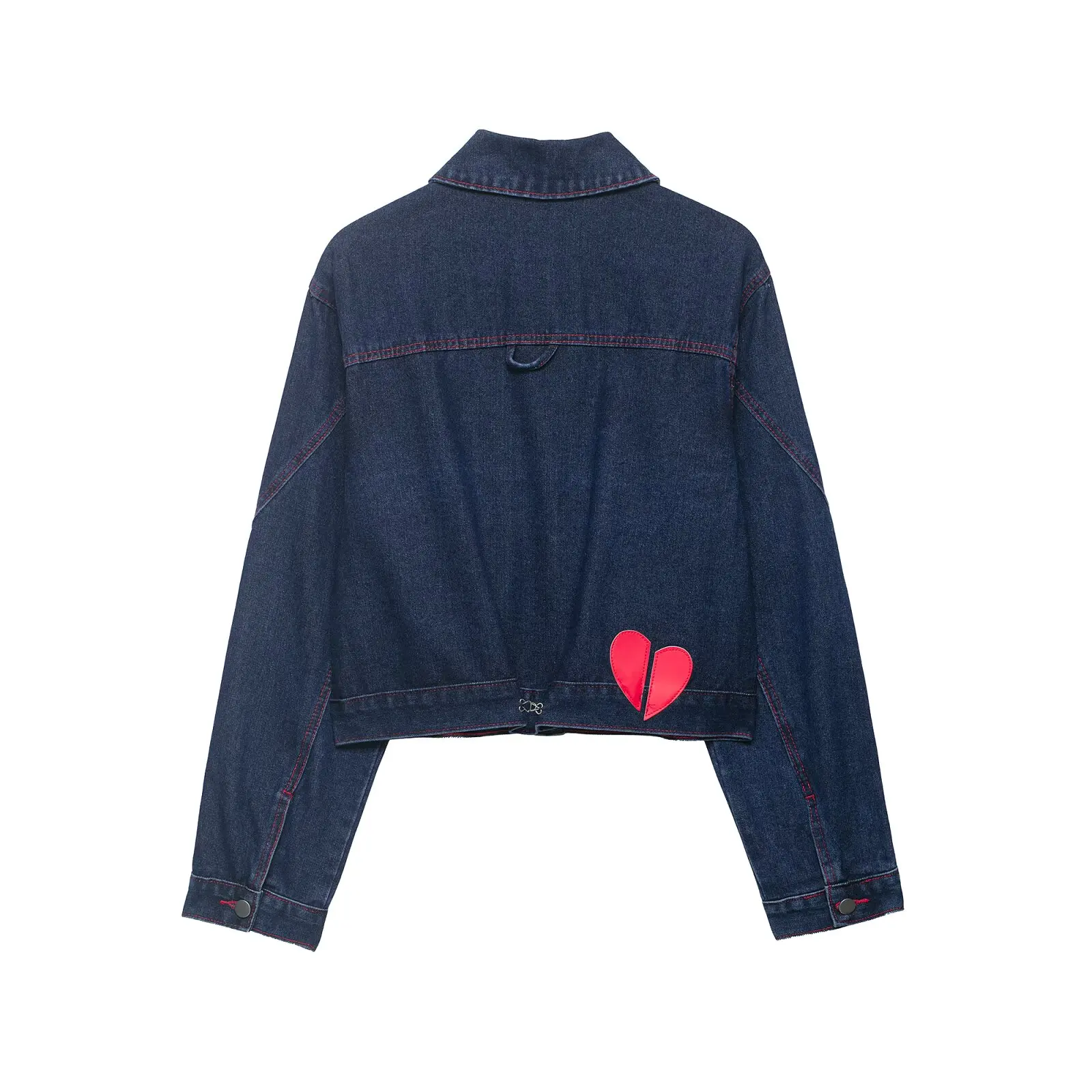 ZHIO Women Fashion With Pockets Denim Blue Single Breasted Jackets Vintage Lapel Neck Long Sleeves Female Chic Lady Outfits